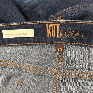 Kut from the Kloth Katy Ankle Jeans - Blue and Tan
